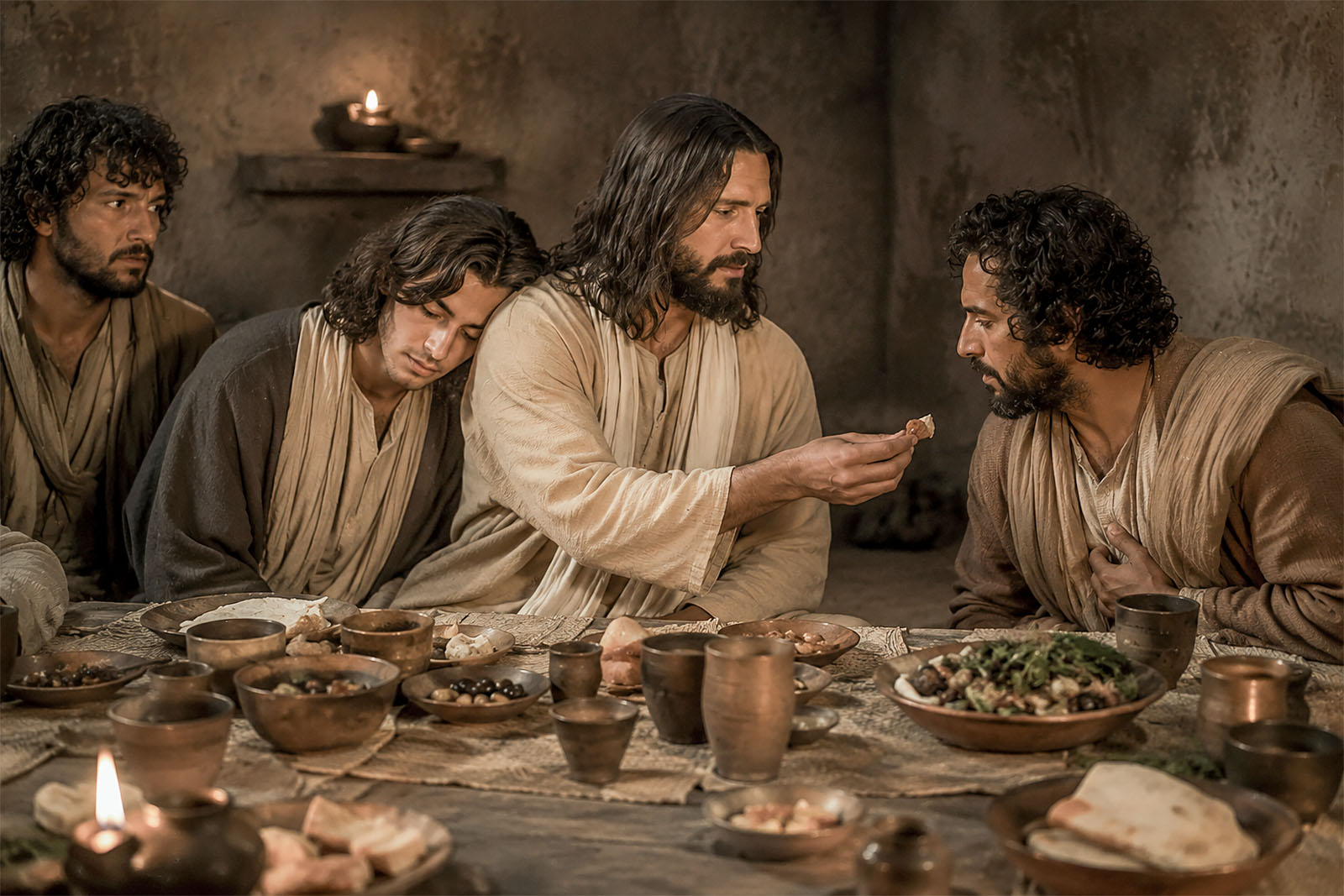 Jesus identifies Judas as His betrayer
